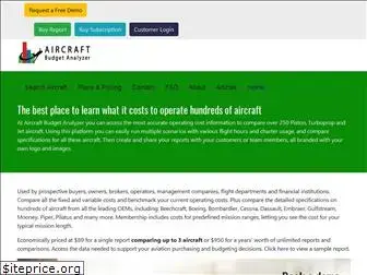 aircraftbudgetanalyzer.com