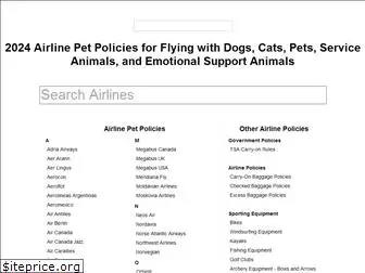 airline-pet-policies.com