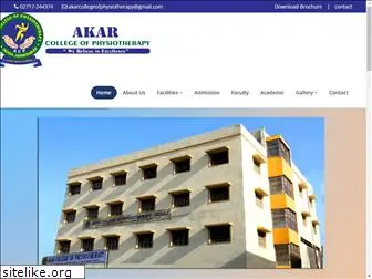 akarcollegeofphysiotherapy.com