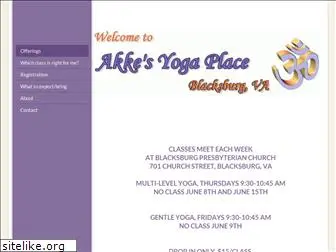 akkesyogaplace.com