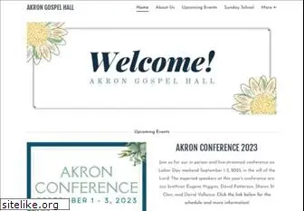 akrongospelhall.com