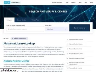 alabama.licensesearch.org
