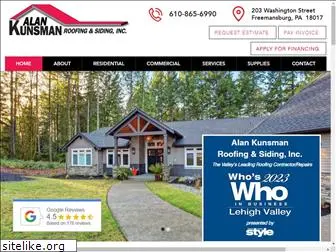 alankunsmanroofing.com