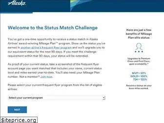 alaskaairstatusmatch.com