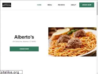 albertosrestaurantseymour.com