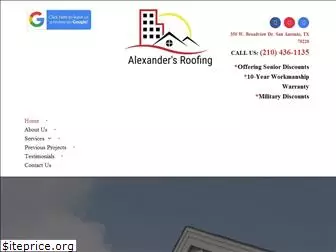 alexandersroofing.com