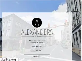 alexandersspa.com