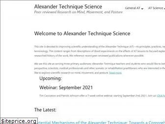 alexandertechniquescience.com