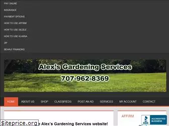 alexgardeningservice.com