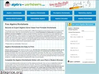 algebra-worksheets.com