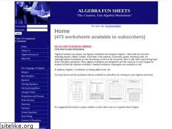 algebrafunsheets.com