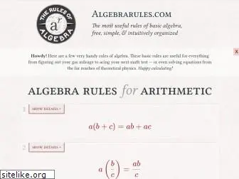 algebrarules.com