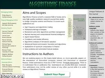 algorithmicfinance.org