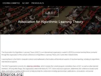 algorithmiclearningtheory.org