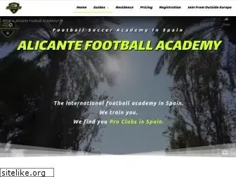 alicantefootballacademy.com