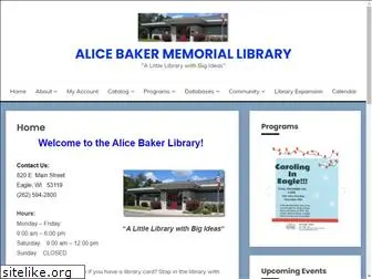 alicebaker.lib.wi.us