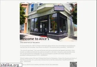www.alicesrestaurantsf.com