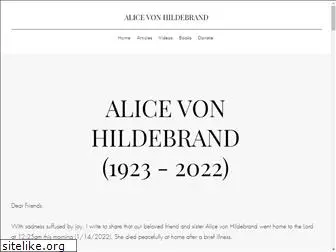 alicevonhildebrand.org