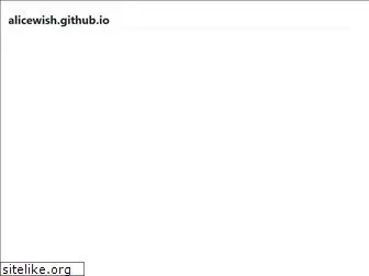 www.alicewish.github.io