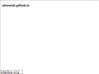 alicewish.github.io