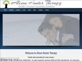 alisonhuntertherapy.com