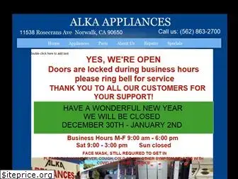 alkaappliances.com