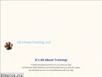 all4pawstraining.com