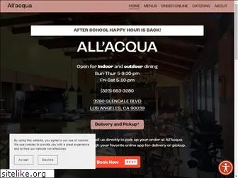 allacquarestaurant.com