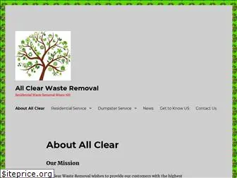 allclearwasteremoval.com