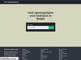 alle-openingstijden.be