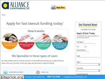 allianceclaimfunding.com