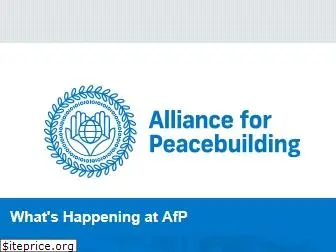 allianceforpeacebuilding.org