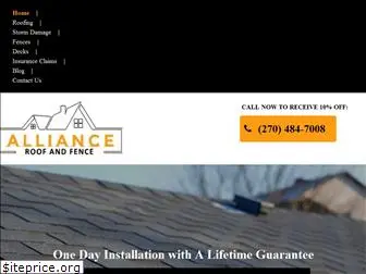 allianceroofandfence.com