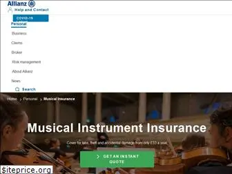 allianzmusicalinsurance.co.uk