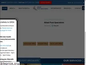 alliedfootspecialists.com