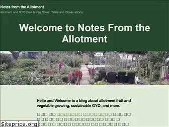 allotmentnotes.com