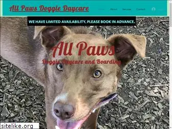 allpawsdoggiedaycare.com