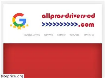 allpros-drivers-ed.com
