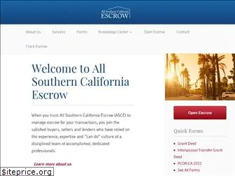 allsocalescrow.com