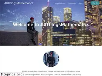 allthingsmathematics.com