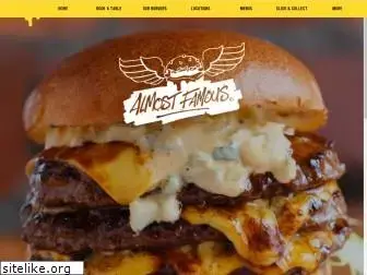 almostfamousburgers.com