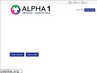 alpha1staffing.com