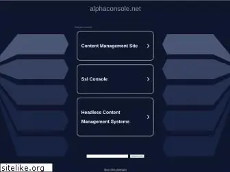 alphaconsole.net
