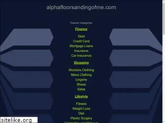 alphafloorsandingofme.com