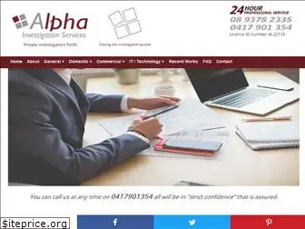 alphainvestigationservices.com
