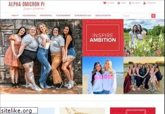 alphaomicronpi.org