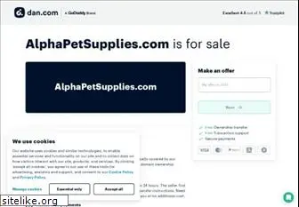 alphapetsupplies.com