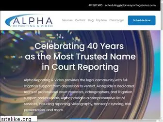 alphareportingservice.com