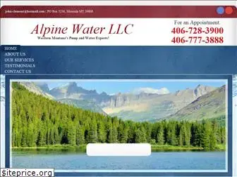 alpinewatermt.com