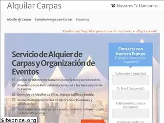 alquilarcarpas.com